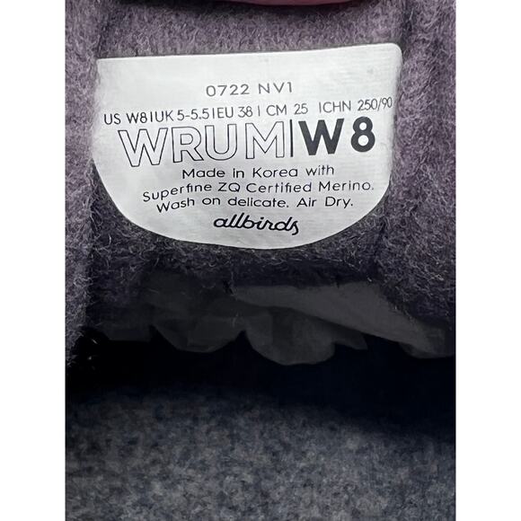 Allbirds Sneakers Womens 8 Wool Runner-Up Mizzle Med/Light Grey Trainer Shoe NEW - Picture 10 of 10